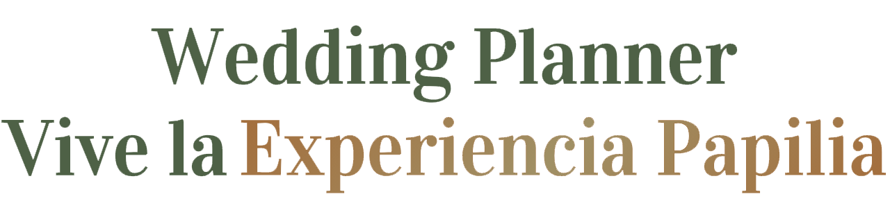 Wedding Planner - Vive la Experiencia Papilia